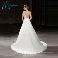 A-Line Lace Appliques Pleat Sashes Sexy Wedding Dress Plus Size